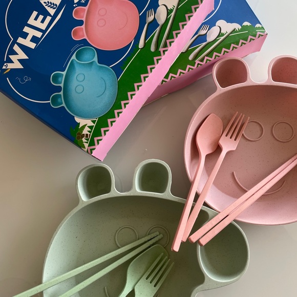 Other - High Quality Wheat Straw Cutlery Set-Peppa